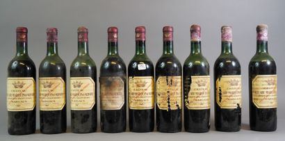 null 152- 9 bouteilles de Château Bel-Air Marquis d'Aligre 1967 (4 vidange et 2 ...