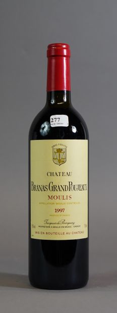 null 277- 6 bouteilles de Château Branas Grand Poujeaux Moulis en Medoc 1997