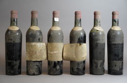 null 183- 6 bouteilles de Château la Combeaude Delpérier Frères 1955