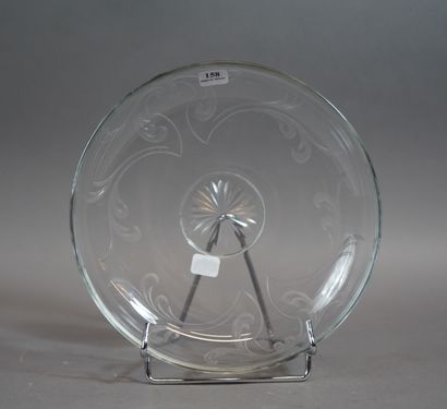null 158- Coupe en cristal Diamètre : 23,5 cm