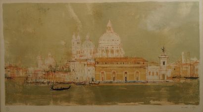 null 85- Michel CIRY ''Venise'' Lithographie 33 x 57 cm