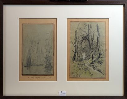 21- Charles JACQUES (1813-1894)

''Forêts''

Deux...