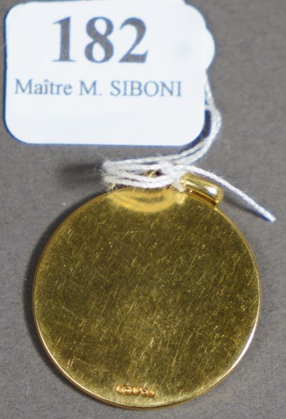 null 182- Monnaie de Paris Médaille en or jaune Pds : 11,30 g