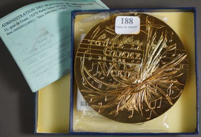 null 188- Monnaie de Paris Médaille ''Toute la gamme de voeux''