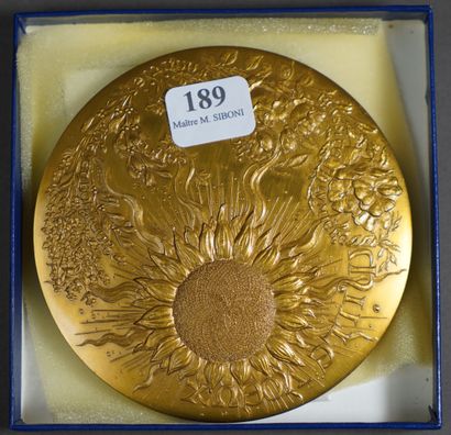 null 189- Monnaie de Paris Médaille ''Mille voeux''