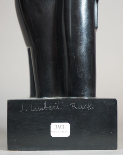 null 
393- J. LAMBERT-RUCKI (1888-1967) ''Séduction'' (GM) - circa 1924 Bronze à...