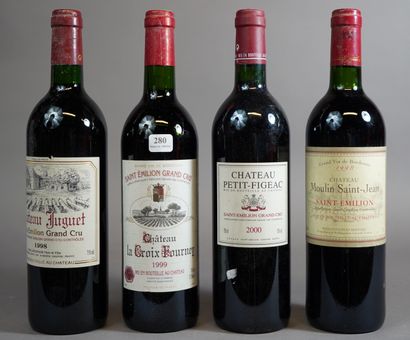 280- Lot de 12 bouteilles : Château Duguet...