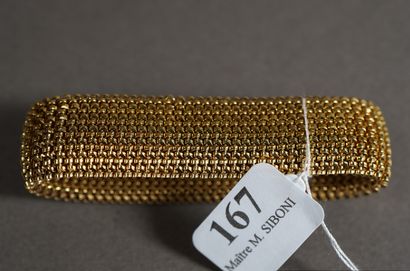 null 167- Bracelet ''élastique'' en or jaune Pds : 46,40 g