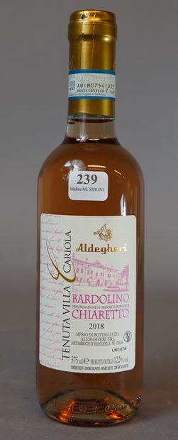 null 239- 20 bouteilles de Rosé Bardolino Chiaretto (37,5 cl)