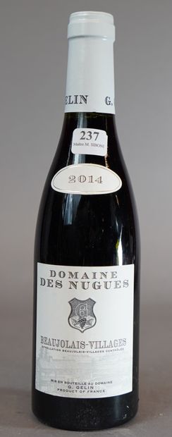 null 237- 9 bouteilles de Beaujolais Domaine des Nughes 2014 (37,5 cl)