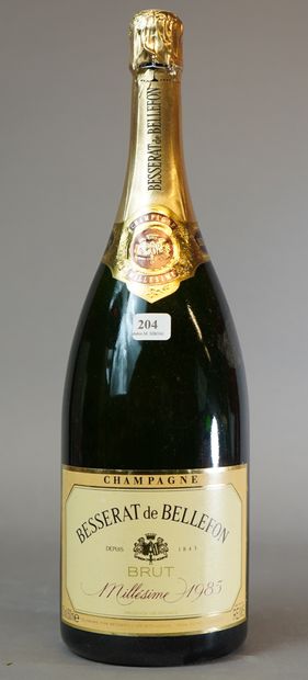 null 204- Magnum de Champagne Besserat de Bellefon, Reims Millésime 1985, dans sa...