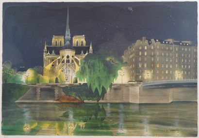 15- ''Notre-Dame'' Lithographie n° 3/125...