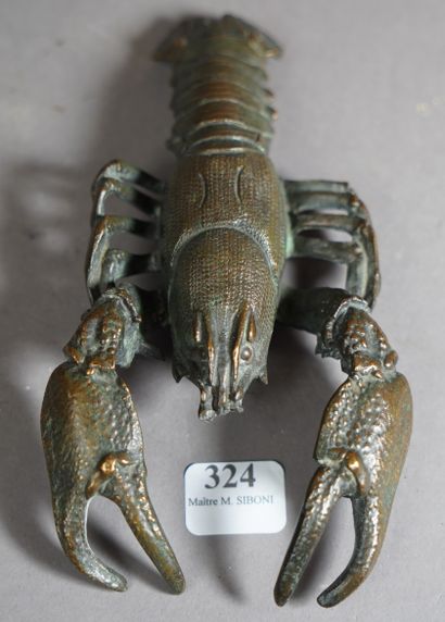 324- Ecrevisse en bronze (manque les antennes)...