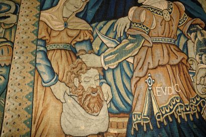 null 6- FLANDRES _x0001_Importante tapisserie :'' Judith et Holophene" 'Circa 1600...