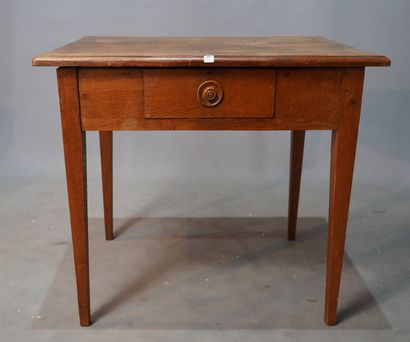 null 453- Table bureau en bois 74 x 80 x 56 cm
