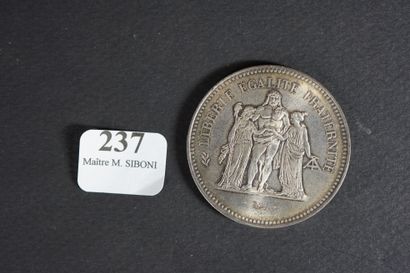 null 237- Pièce de 50 F en argent de 1974