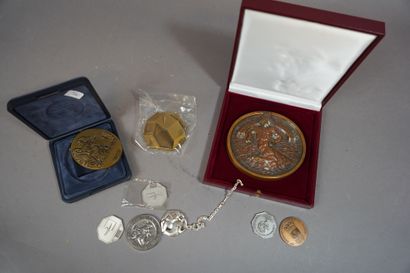 341- Médaille en bronze ''Boulogne 1992'',...