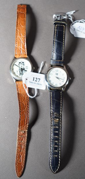 null 127- Hugo Pratt et Lip Deux montres pour homme à quartz