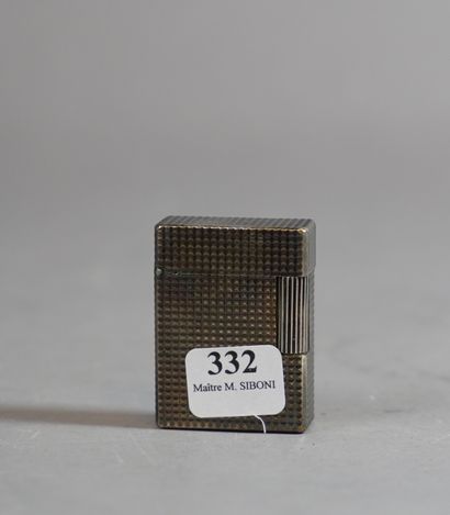 332- DUPONT Briquet en métal argenté