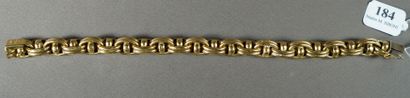 184- CAPLAIN Paris Bracelet articulé en or...