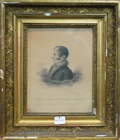  1- "Jean-François PELLET" Gravure 28 x 24 cm 