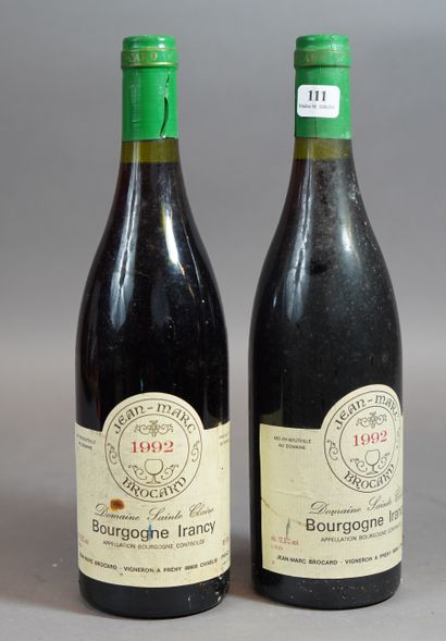 111- Bourgogne Irancy 1992 
12 bouteille...