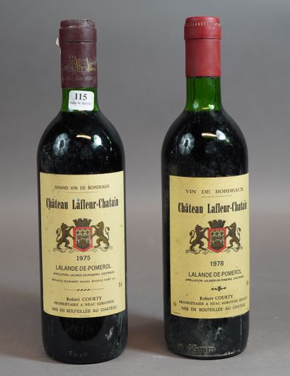 null 115- Lalande-de-Pomerol du Château Lafleur Châtain, 1975

16 bouteilles