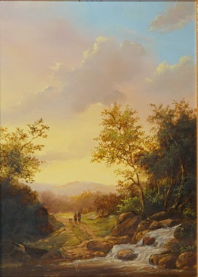 null 72- C.J. ROSENBAUM (?)

''Promeneurs au crépuscule''

Huile sur toile

34 x...