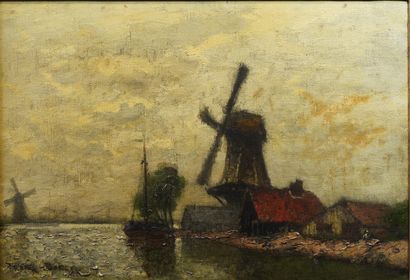 null 20- Franck-William BOGGS

''Les moulins''

Huile sur toile signée en bas à gauche

37...