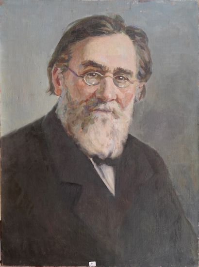 null 34- Victor SNESAR 
''Portrait de Ilya Ilitch Metchnikov'' 
90 x 67 cm