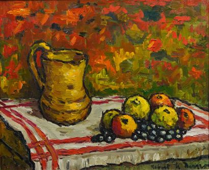 null 89- Robert LE BERGER (1905-1972)

''Fruits d'automne''

Huile sur toile signée...