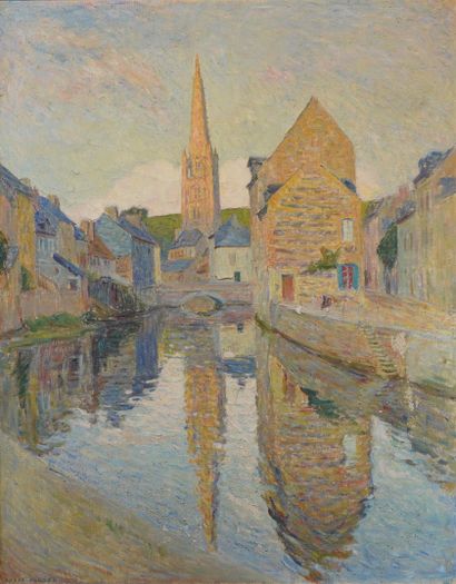 16- André ALLARD ''Eglise sur le canal''...