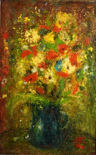 26- A. Kahn COROYANTZ ''Bouquet de fleurs...