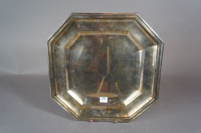 null 456- Octagonal silver plated tray