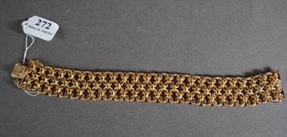 null 272- Bracelet souple en or jaune Pds : 46,50 g