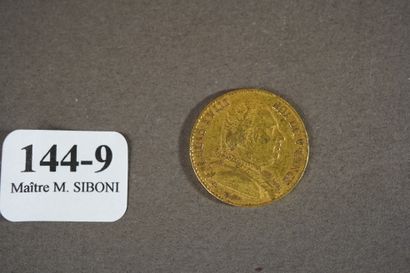 null 144-9- Pièce de 20 F en or Louis XVIII de 1814 (frais de vente : 6 % TTC)