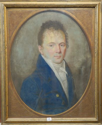28- Ecole Flamande XVIIIème siècle ''Portrait...