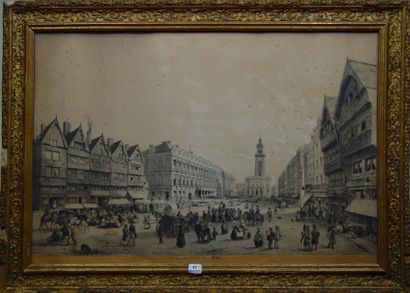 null "Valenciennes en 1840" Gravure