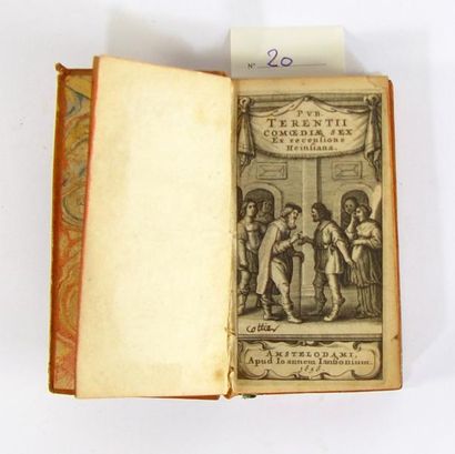 TERENCE Comaediae sex. Ex recensione Heinsiana. Amsterdam, J.Janson, 1656, In-16...