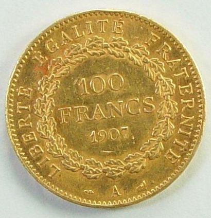 null Pièce de 100 F en or, 1907