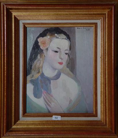 Marie LAURENCIN (d'après) "Le foulard" Reproduction sur toile