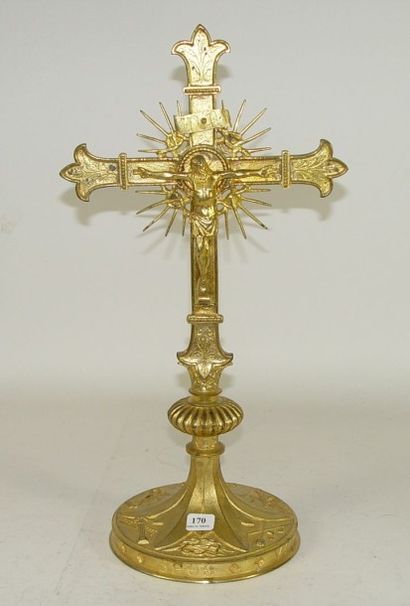 null Crucifix en bronze Hauteur: 41 cm