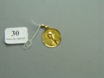 Médaille de baptême Pds: 2,10 g