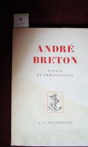 BRETON (André). Essais et témoignages. Recueillis par Marc EIGELDINGER. Benjamin...
