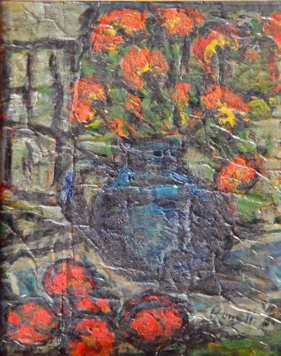 ROSELI "Vase de fleurs"
Huile sur toile, signée en bas à droite
Dim: 29 x 23 cm