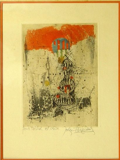 JOHNNY FRIEDLANDER 
"Abstractions"
Deux estampes