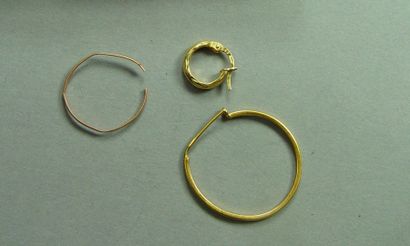 null Débris d'or, anneaux d'oreille
Pds net: 1,45 g