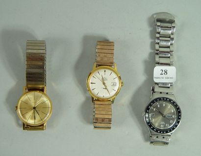 null Trois montres bracelet