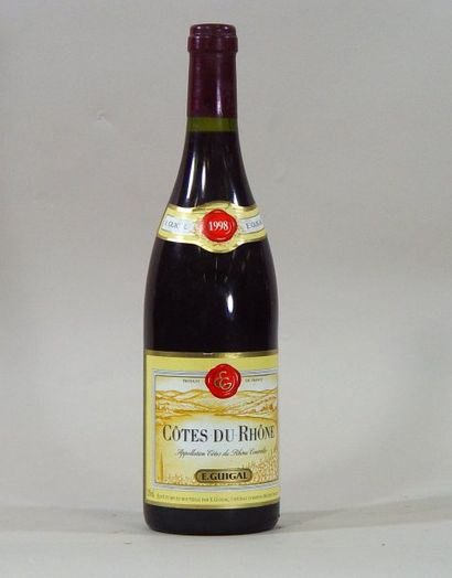 null Six bouteilles Côtes du Rhône - 1998