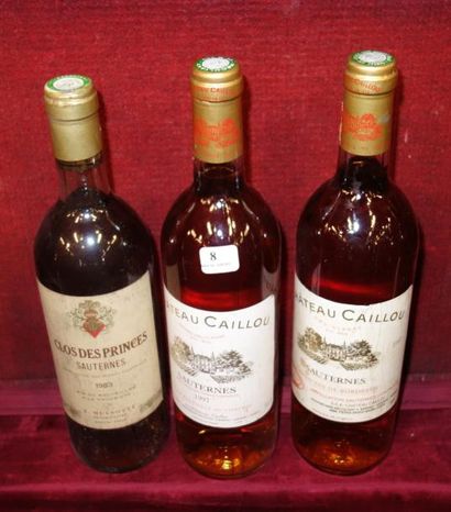 null Sauternes
Château Caillou 1997 (deux bouteilles)
Clos des Princes 1983